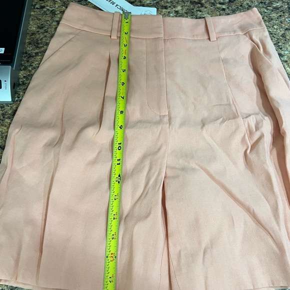 Veronica Beard Noemi High Waist Linen Blend Shorts - Picture 6 of 7